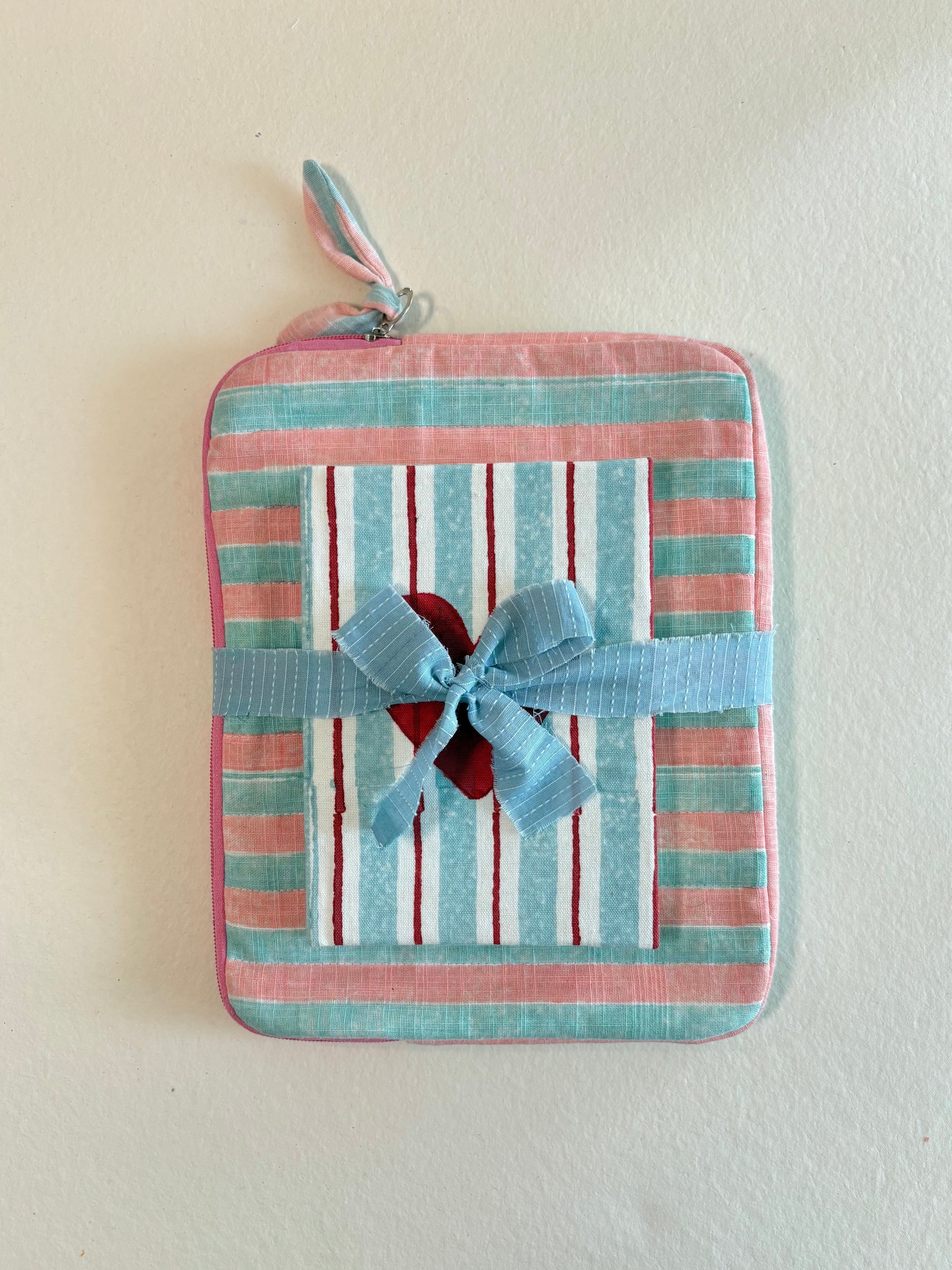 POUCH / iPAD SLEEVE + DIARY SET (PINK&BLUE)