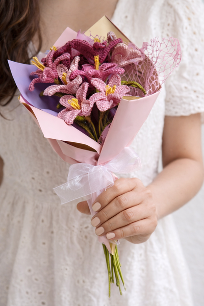 Crochet Tulip Bouquet