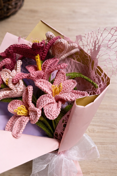 Crochet Tulip Bouquet