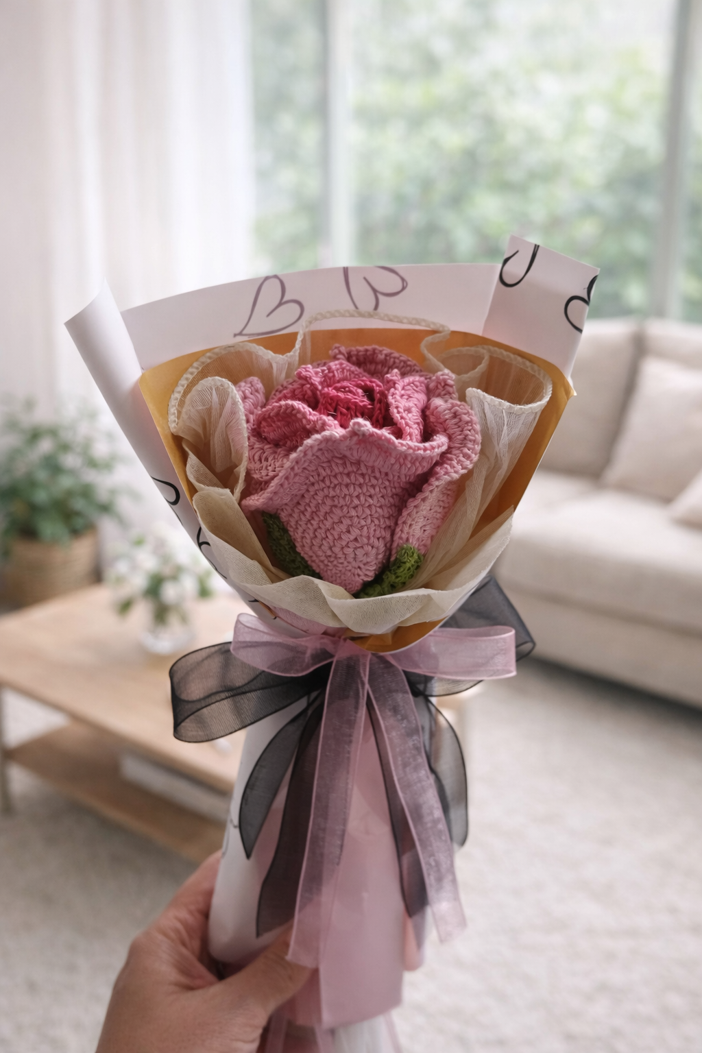 Crochet Thai Rose Bouquet