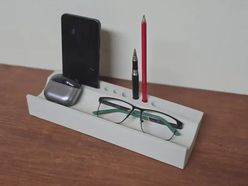 Concrete Linear Desk Organiser