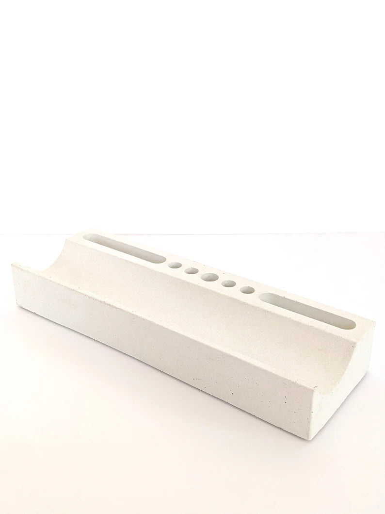 Concrete Linear Desk Organiser
