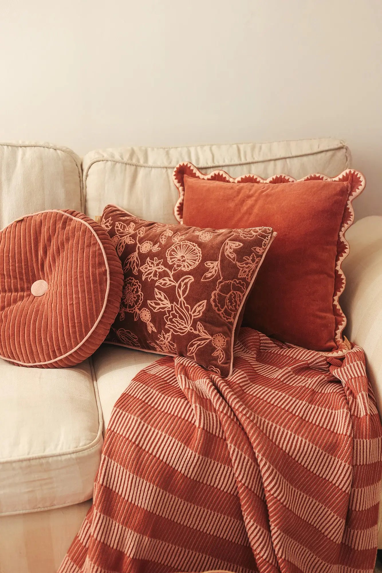 Rosabelle Chintz Berry Cushion Cover