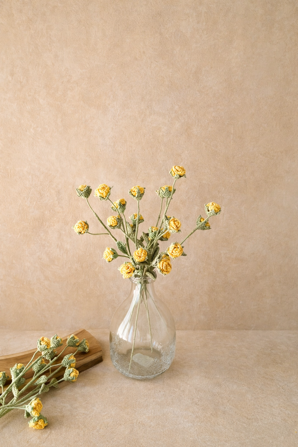 Yellow Mini Rose set of 2
