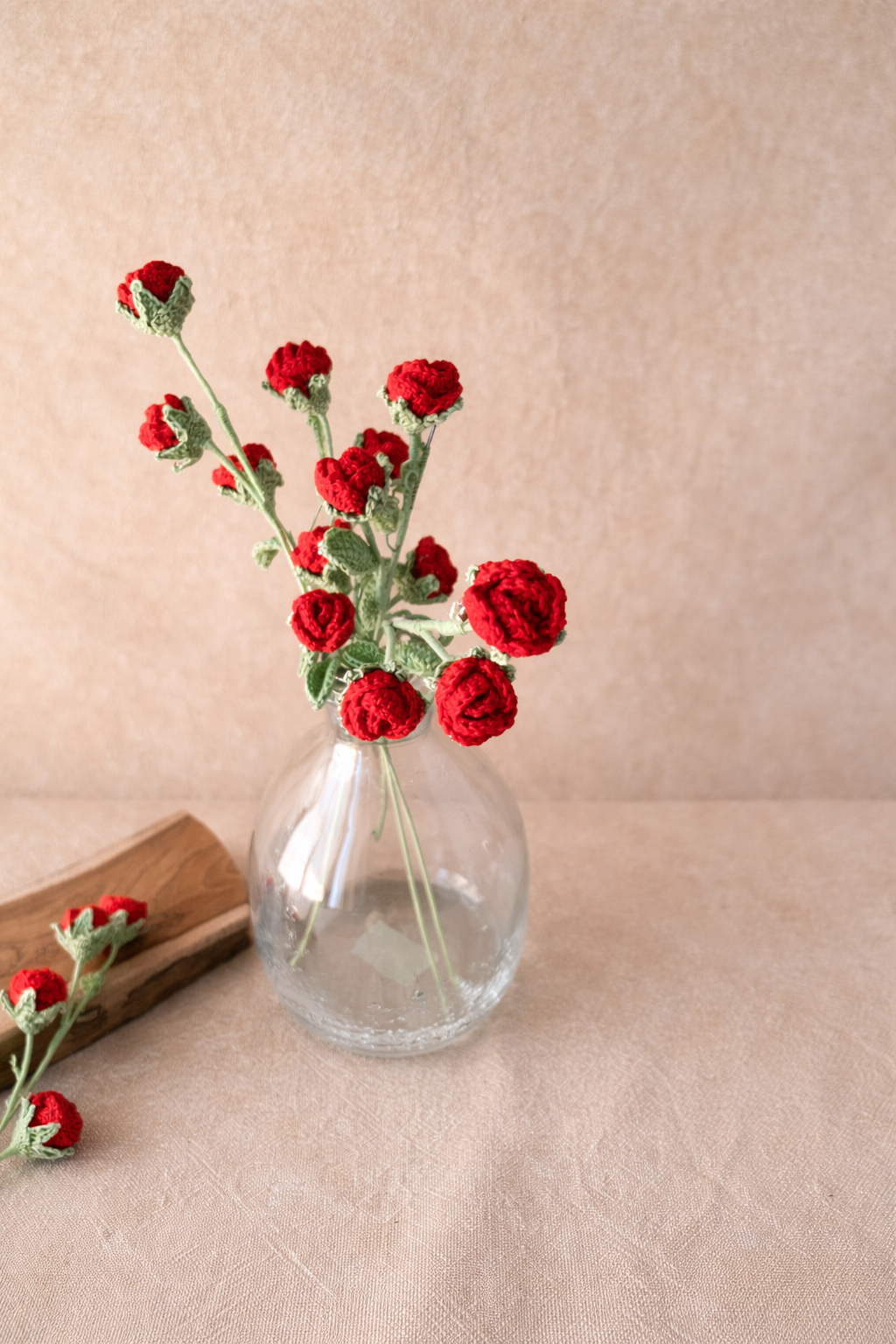 Red Mini Rose Set of 2