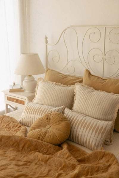 Cushion Cover - Sand Velvet Euro Sham
