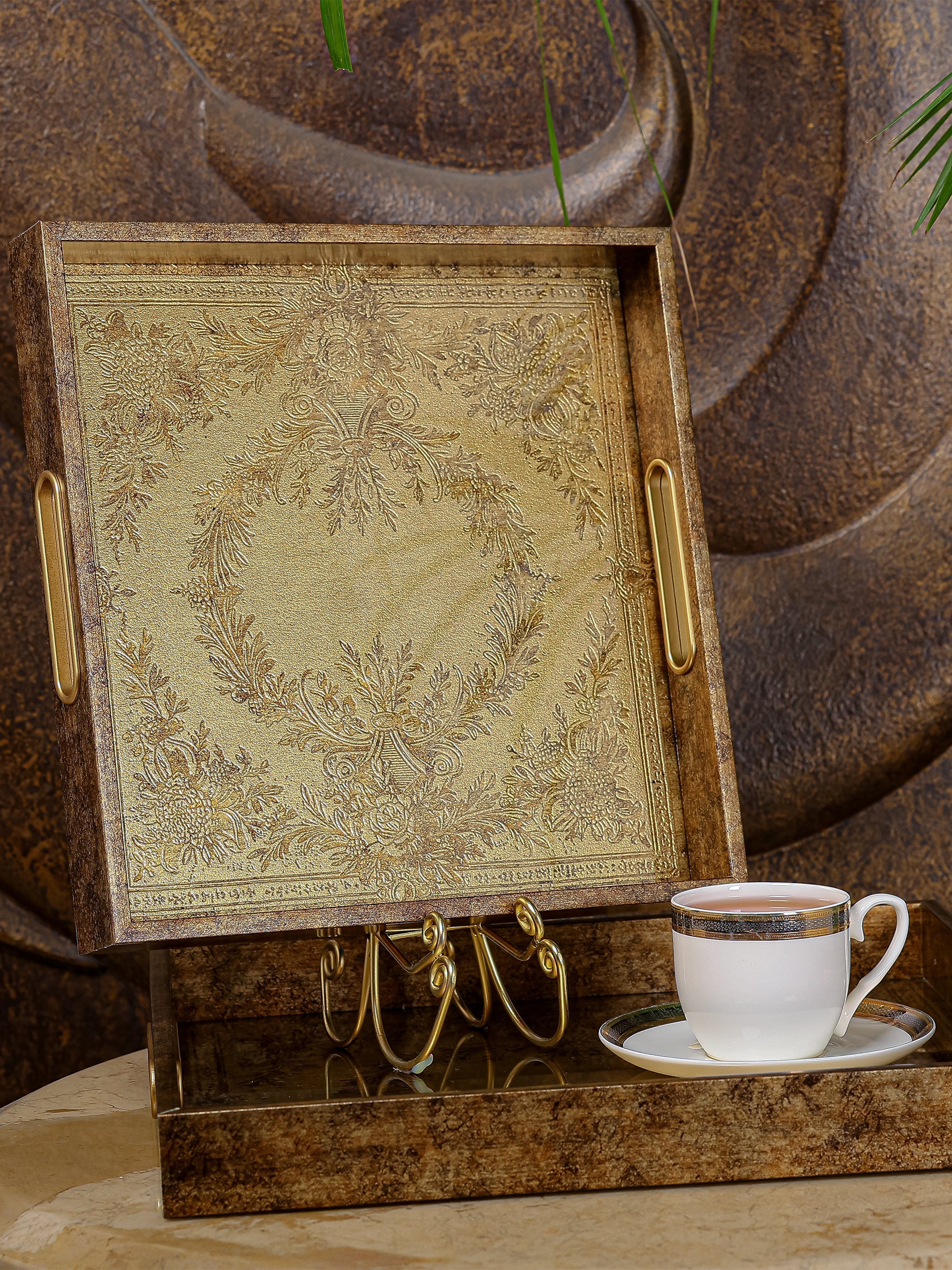 Imperial Serving/Vanity Tray - Set Of 2