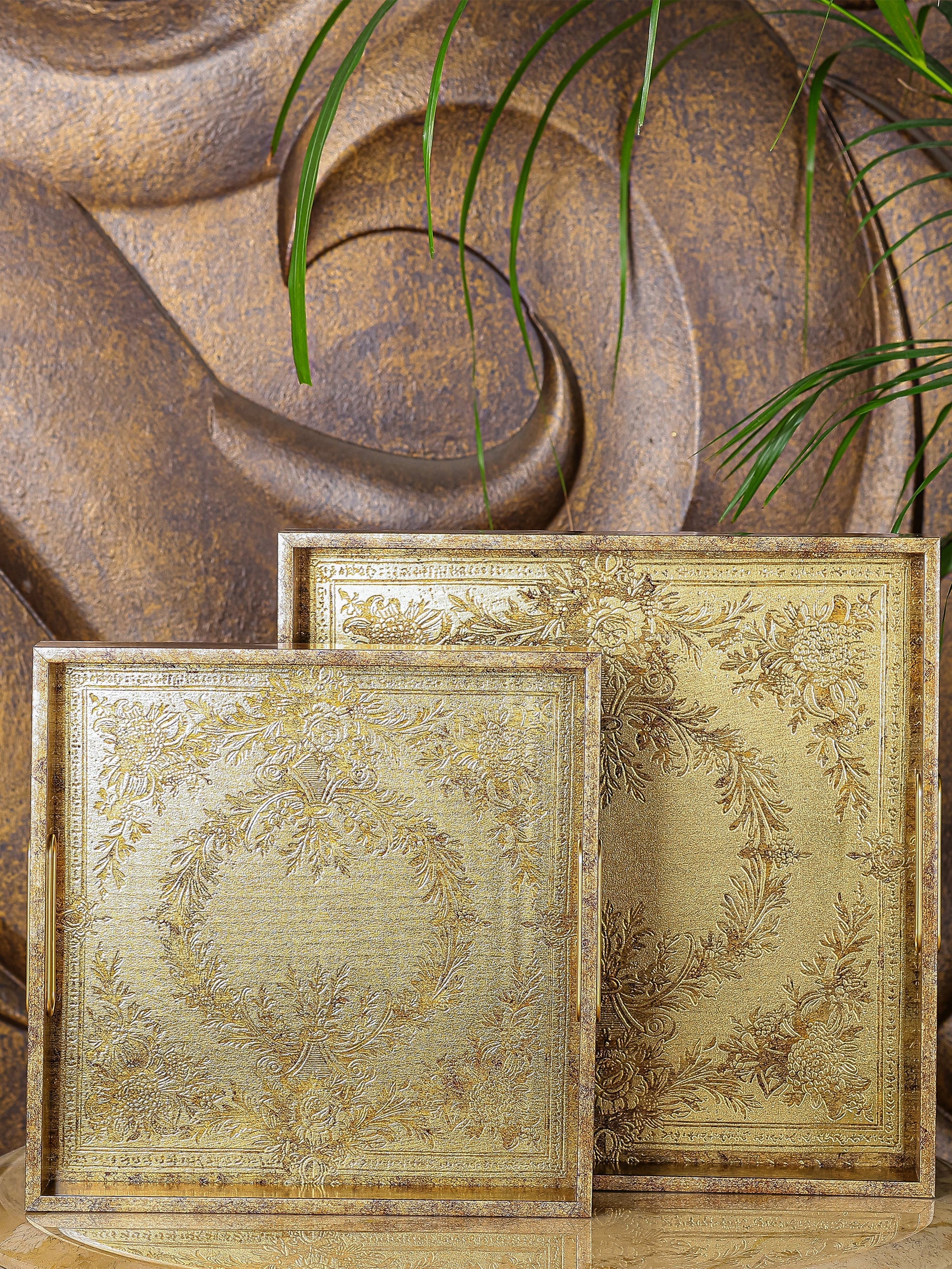 Imperial Serving/Vanity Tray - Set Of 2
