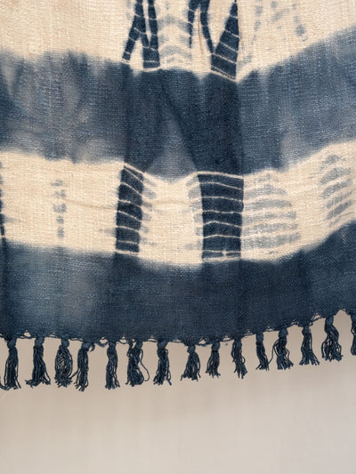 Indigo Wave Tie Dye Throw