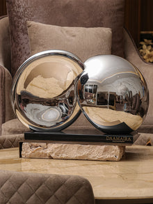 Intersecting Silver Decor Object