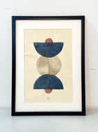 Wall Frame l Handblock printed artwork on handmade paper l 12" x 18"