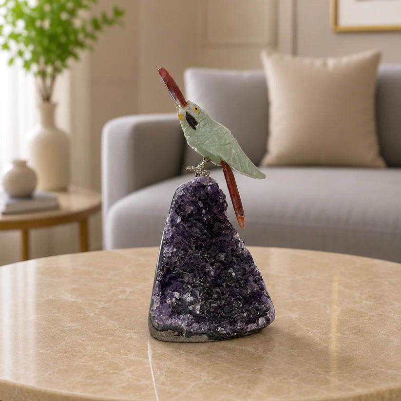 Gemstone Bird Décor