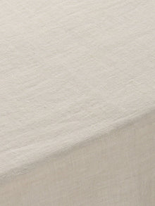 Ivory Linen Table Cover