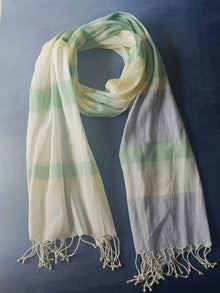 Ivory Mauve - Hemp Stole