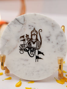 Marble Decor with  Metal Holder