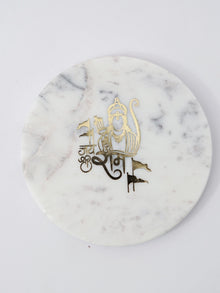 Marble Decor with  Metal Holder