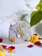 Jai Shree Ram  with Agate Stone with Metal Stand