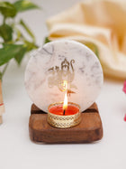 Marble & Wood -  Tea Light Holder