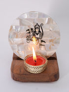 Mother of Pearl & Wood - Tea Light Holder