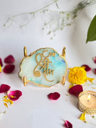Jai Shree Ram  with Agate Stone with Metal Stand