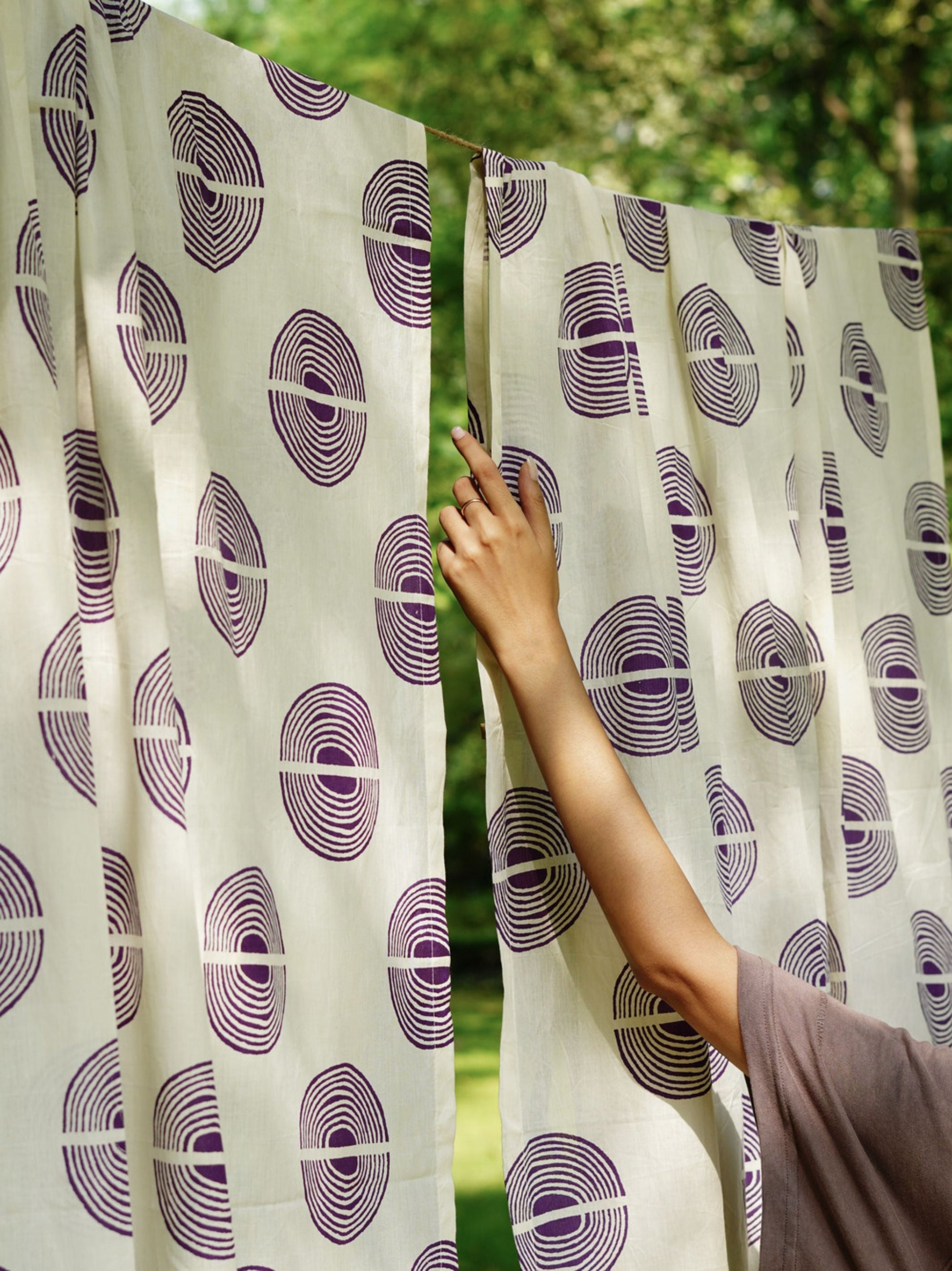Block Print Curtain - Jeevan Mandakini
