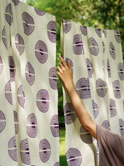 Block Print Curtain - Jeevan Mandakini