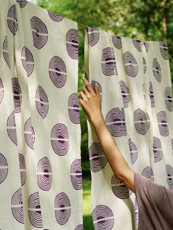Block Print Curtain - Jeevan Mandakini