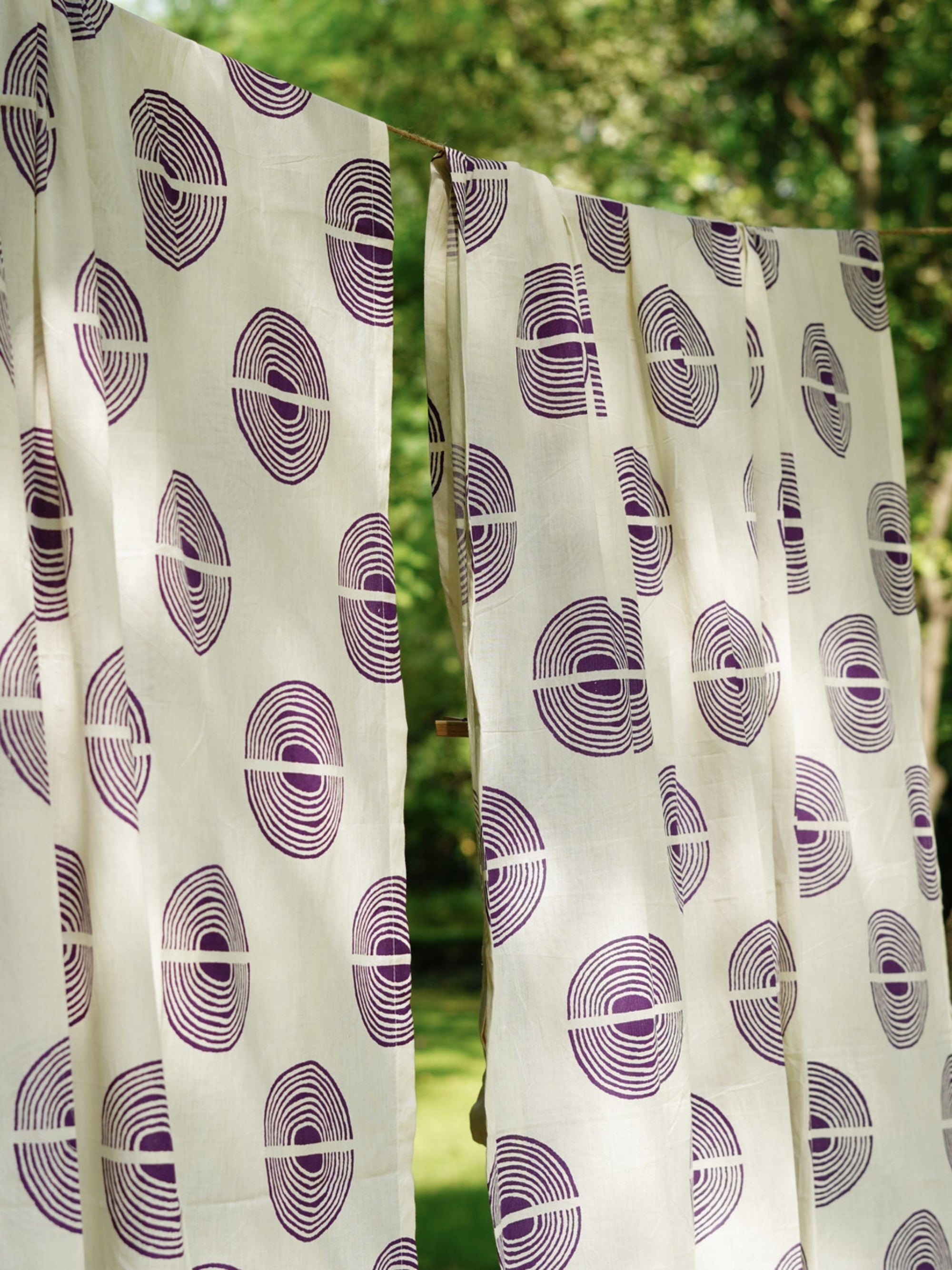 Block Print Curtain - Jeevan Mandakini