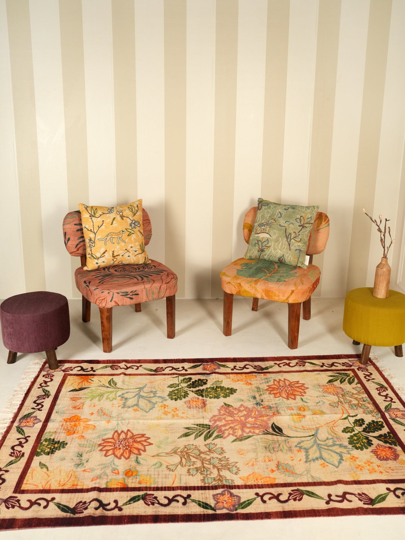 Blooming Grace Floral Rug