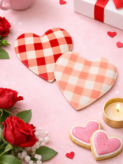 Amour Heart Shaped Coasters