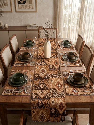 Table Runner - Handloom Tranquil Trellis
