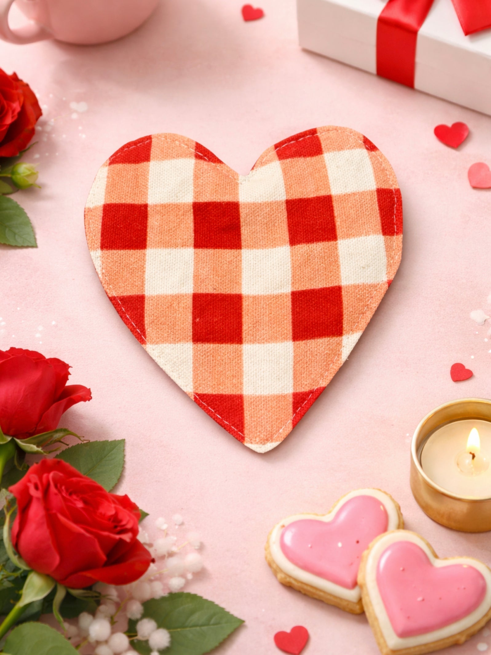 Amour Heart Shaped Coasters