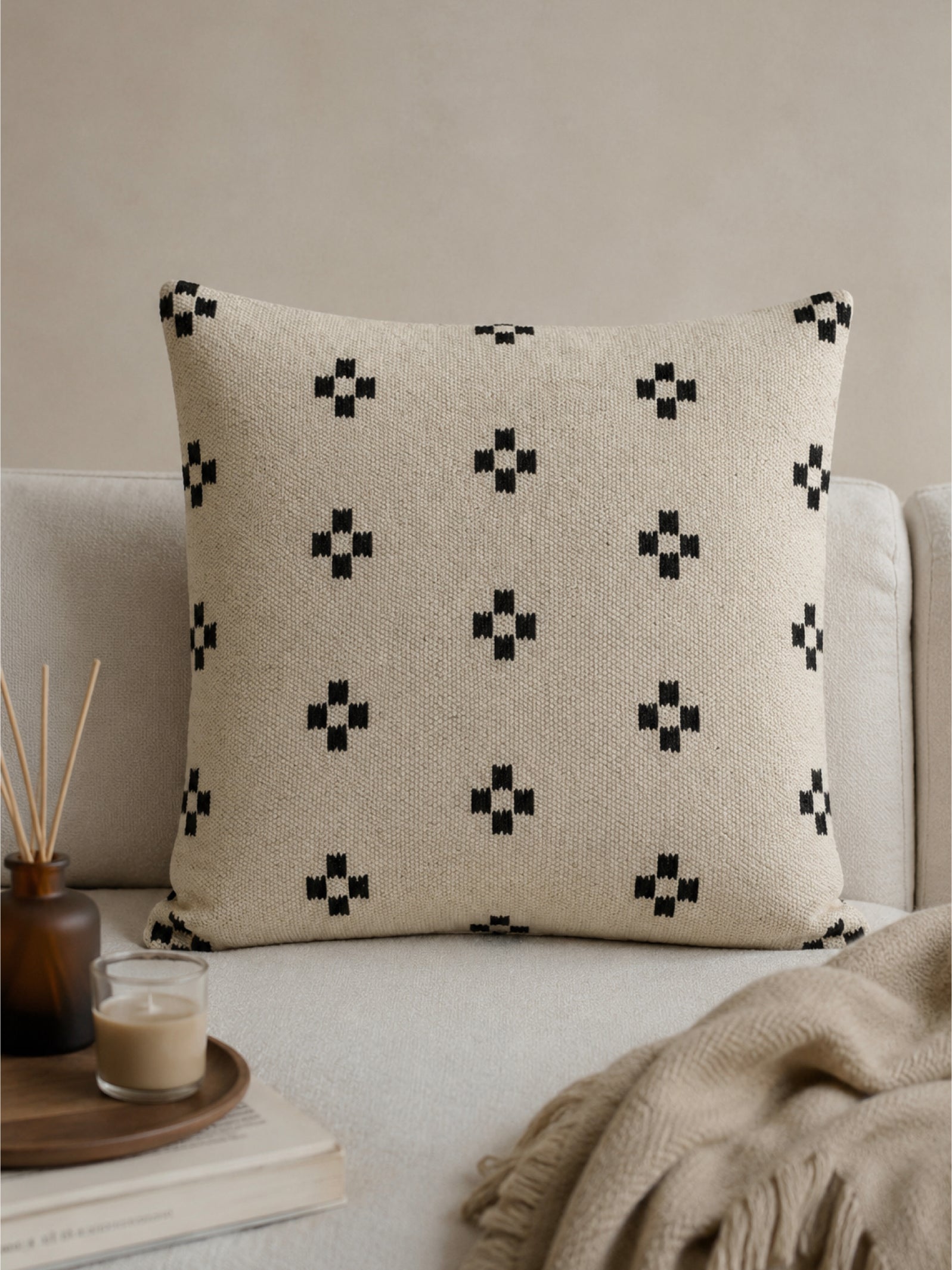 Woven Print Cushion Covers ( Available in 2 Colours)