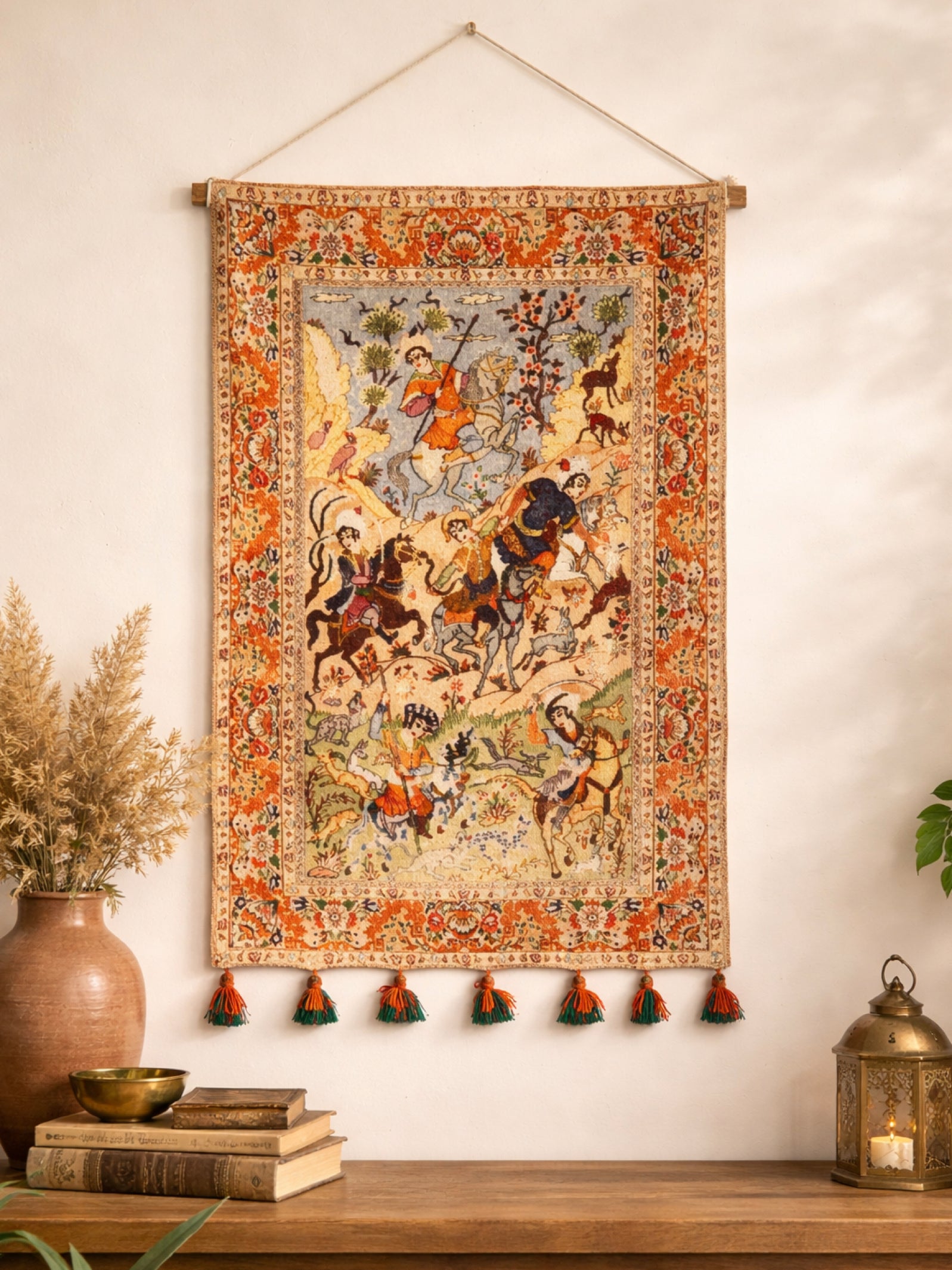 Traditional Persian-Style Woven Wall Hanging