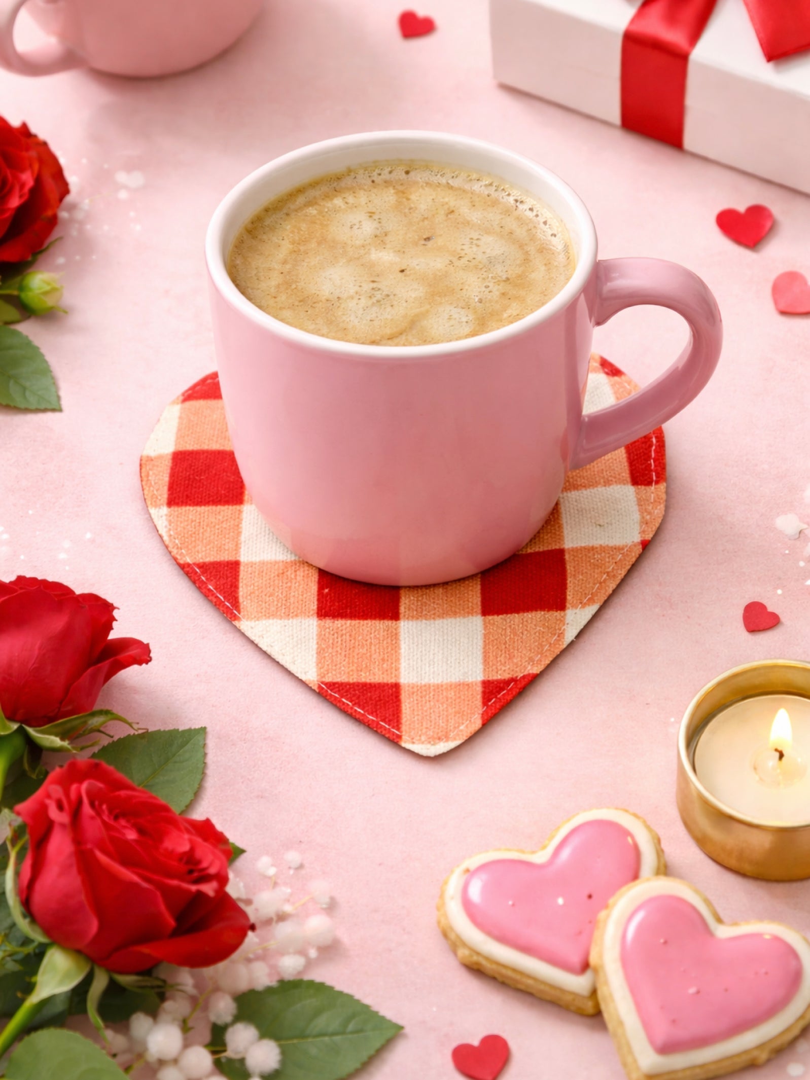 Amour Heart Shaped Coasters