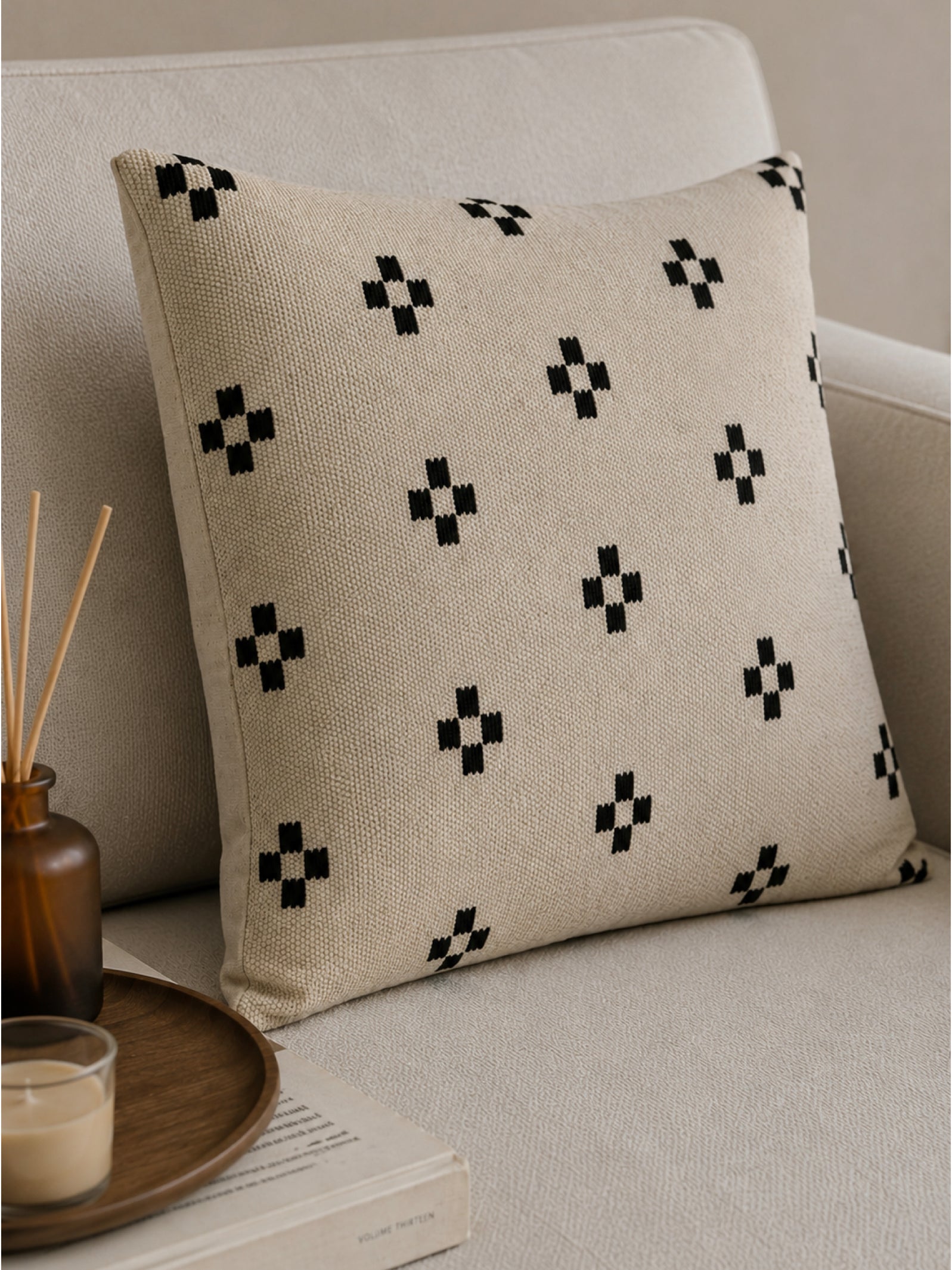 Woven Print Cushion Covers ( Available in 2 Colours)