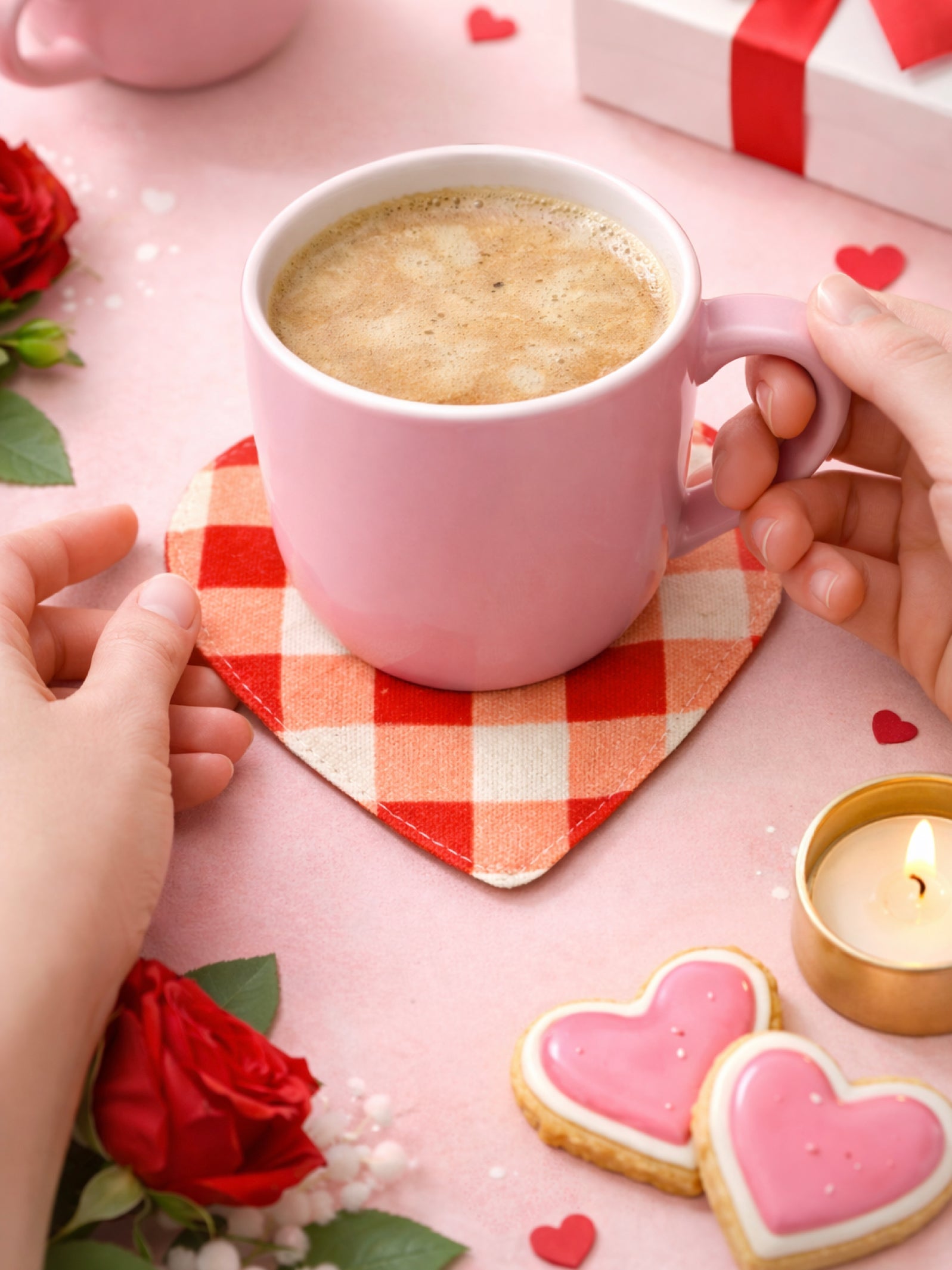 Amour Heart Shaped Coasters