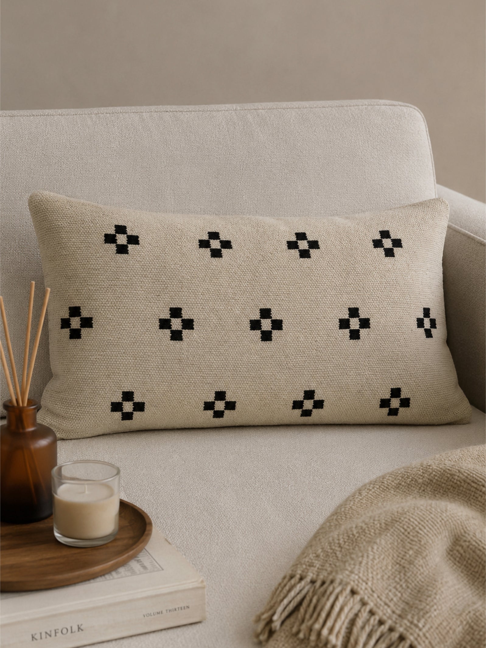 Woven Print Cushion Covers ( Available in 2 Colours)