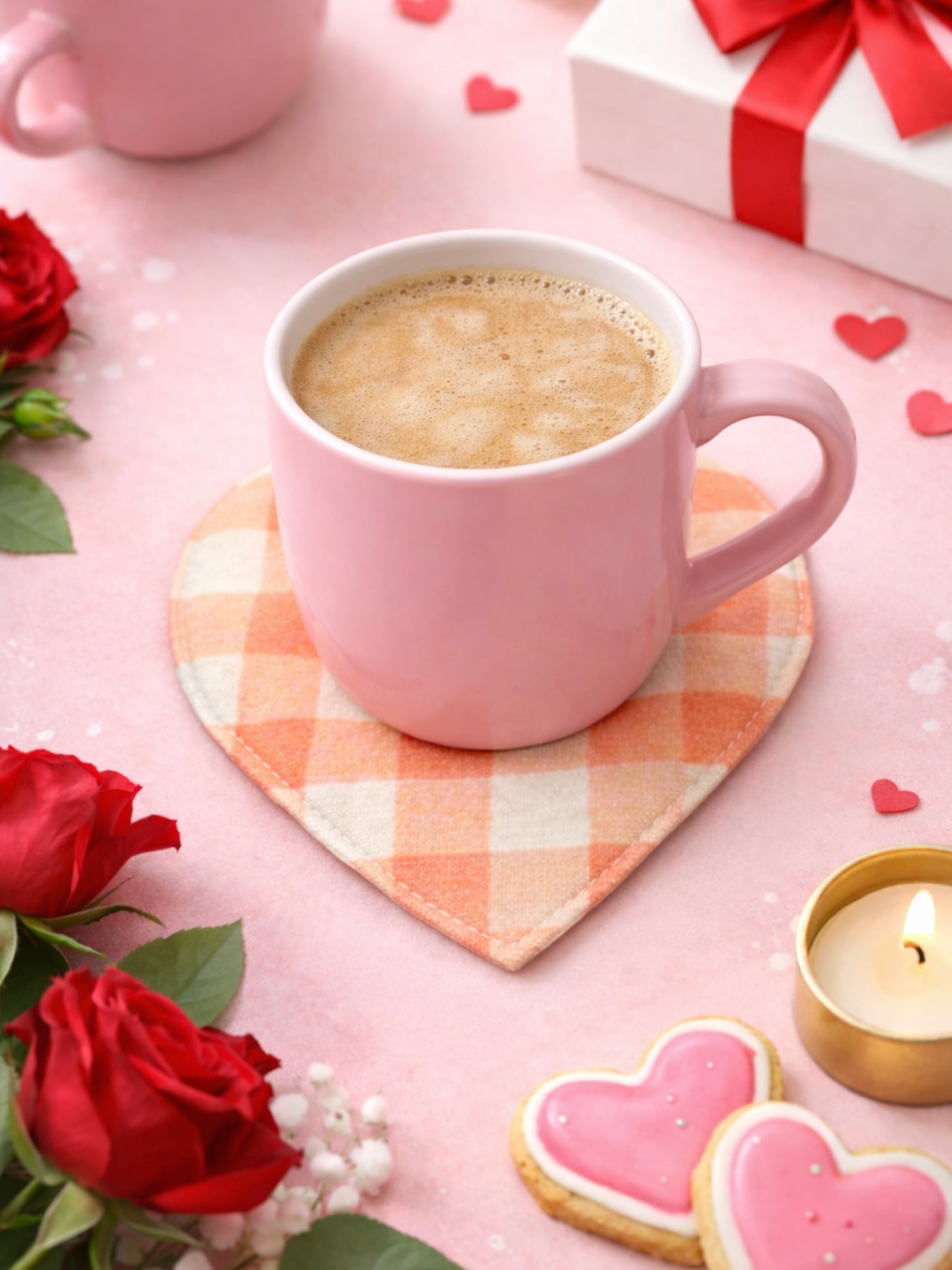 Amour Heart Shaped Coasters