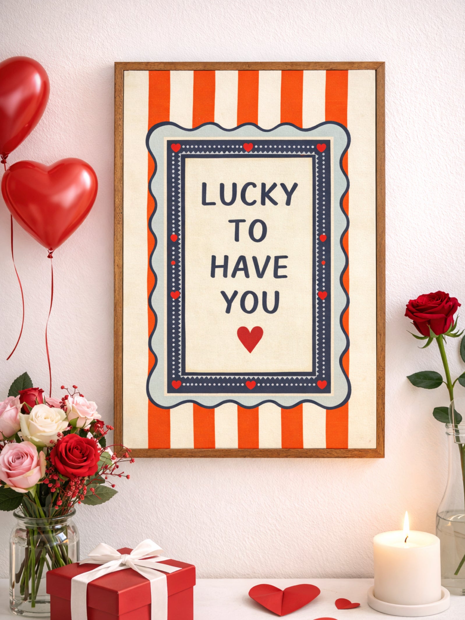 Amour – Valentine Edit Frame ( Lucky to have you )