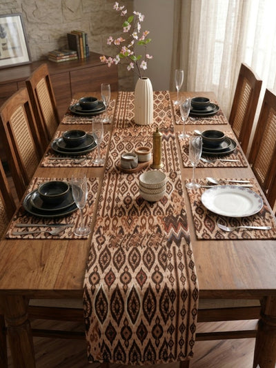 Handllom Table Runner - Mocha Harmony
