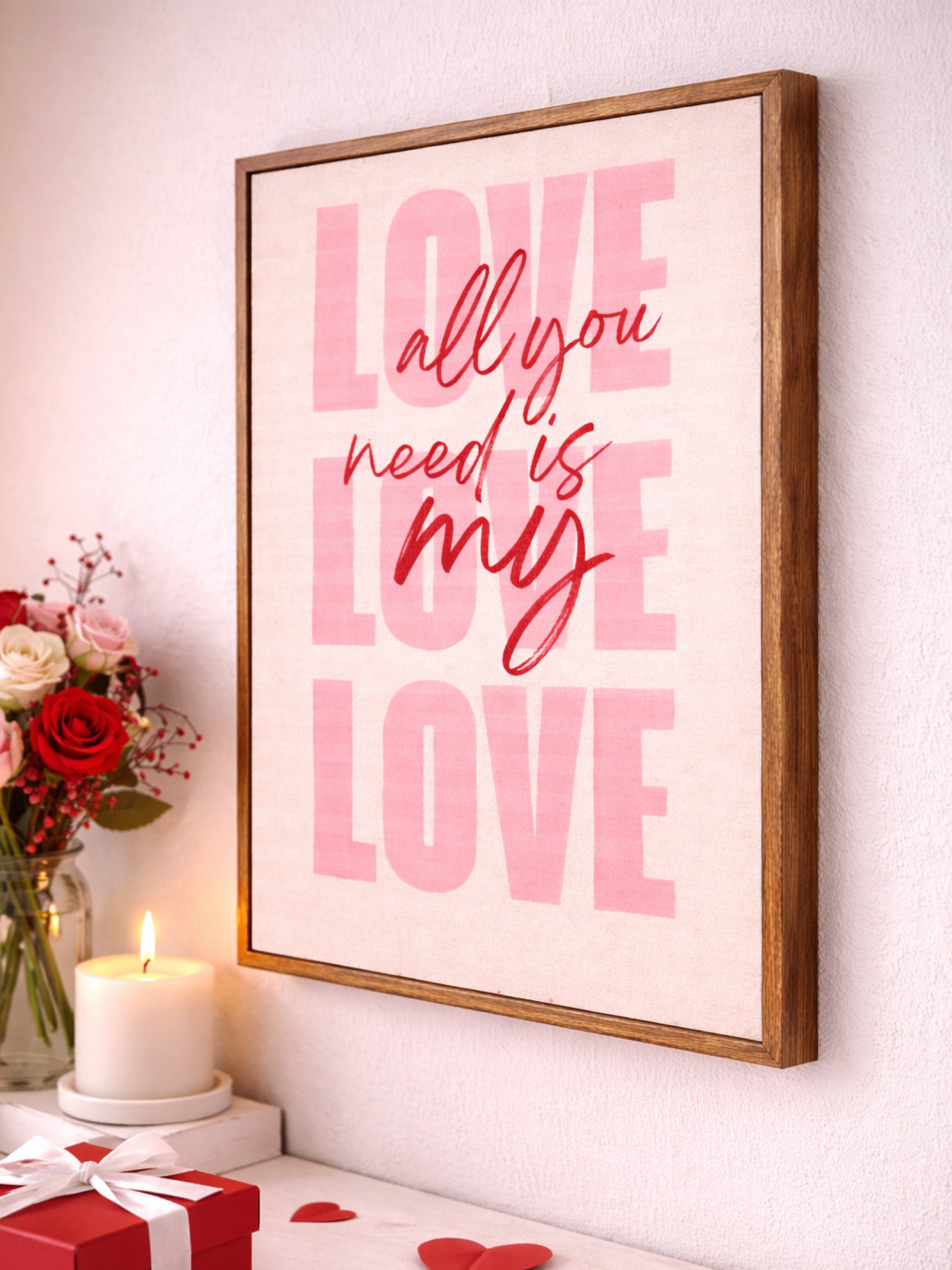 Amour – Valentine Edit Frame ( Love is all you need )