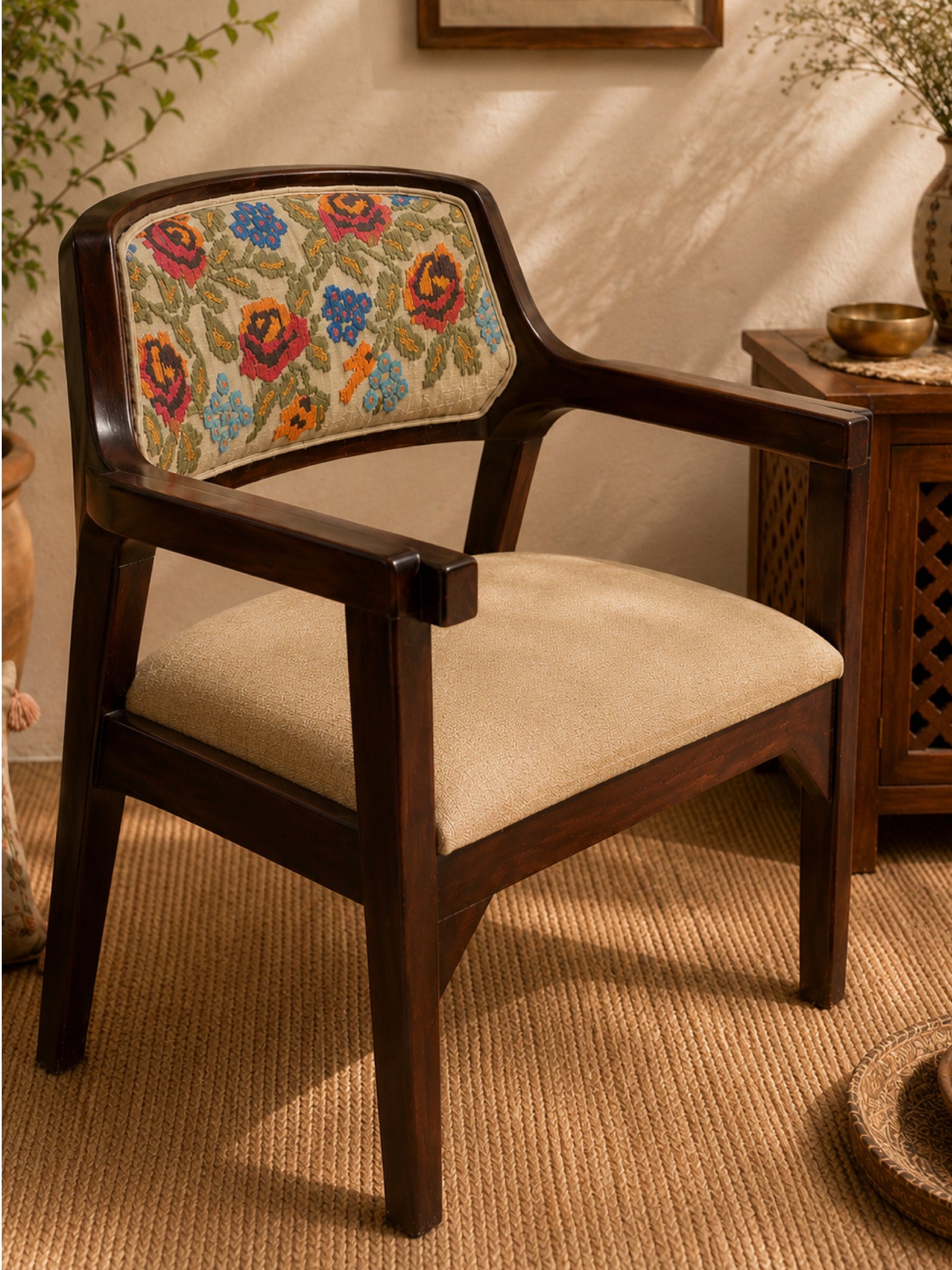 Rosewood Bloom Accent Chair
