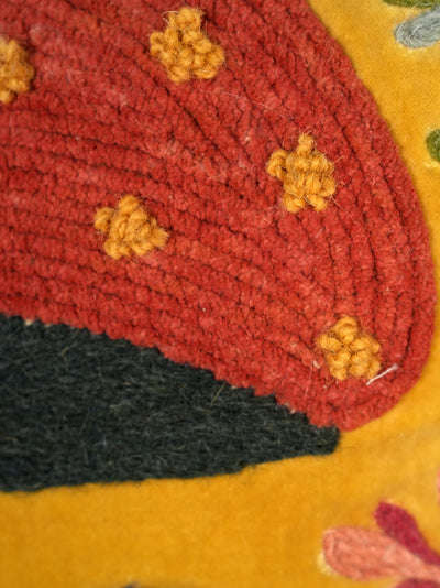 Mushroom Meadow Square Cushion