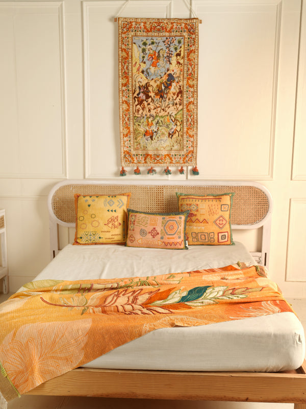 Traditional Persian-Style Woven Wall Hanging