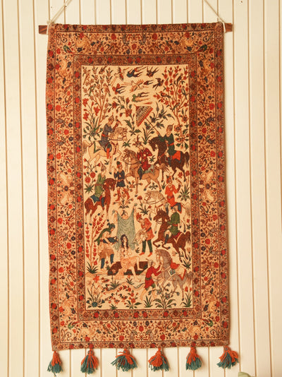 Traditional Persian-Style Woven Wall Hanging