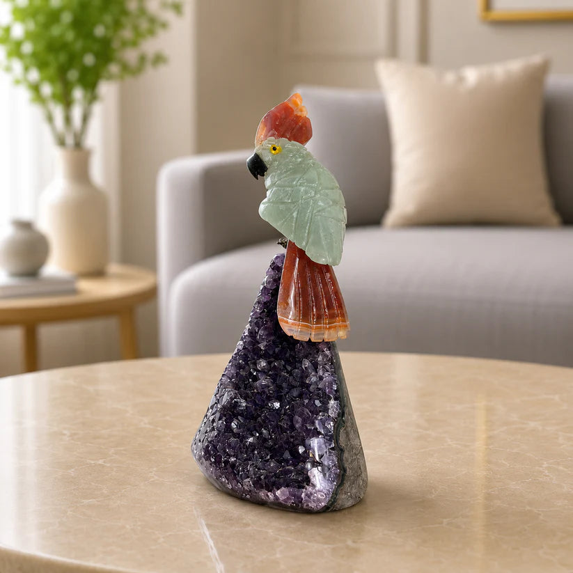 Gemstone Bird Décor