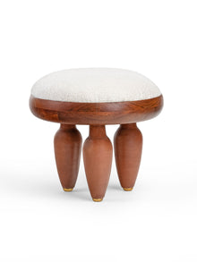 Wooden foot stool - Klei