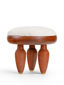 Wooden foot stool - Klei