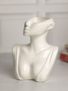 Lady Concrete Vase White